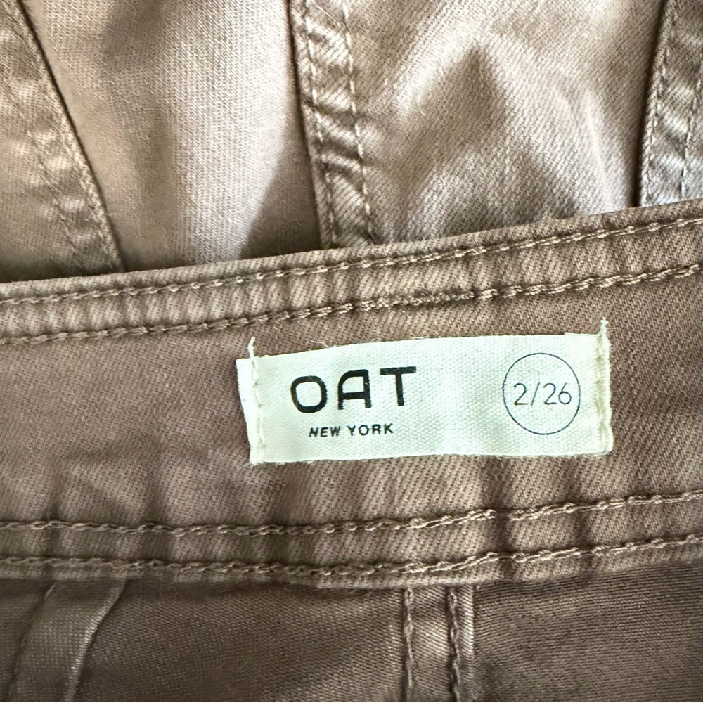 OAT Women's Brown Raw Hem Cargo Pants Size 26 - 23653 - Picture 7 of 11